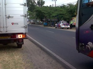 operasi kendaraan truk. pada balik kucing semua, operasi terus karena ganti kapolres!