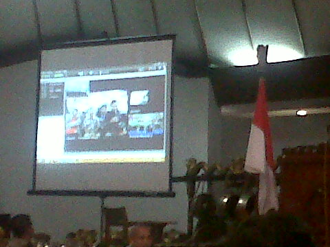 teleconference antara Bupati Bojonegoro & Kades Napis Tambakrejo