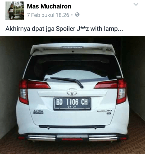 Spoiler Jazz RS di Cayla/Sigra, permanis tampilan standart…. !