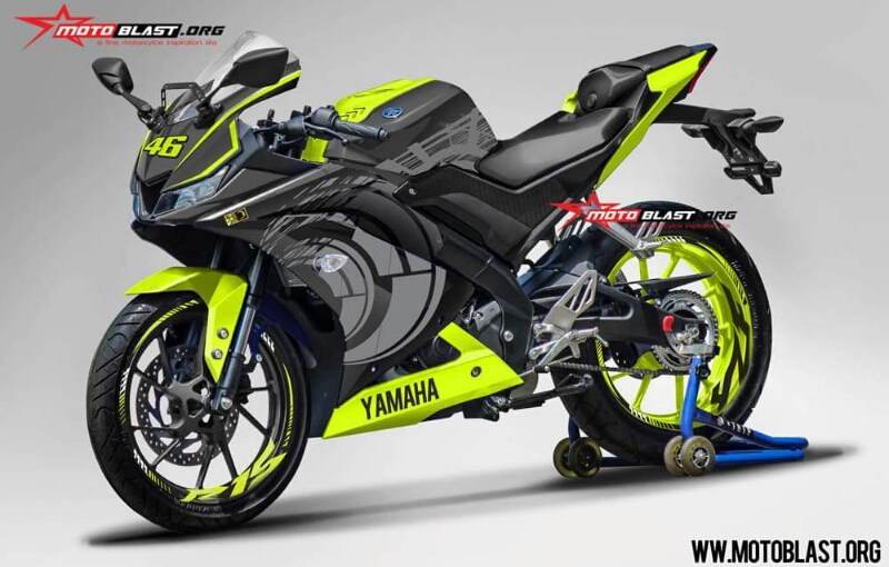 YZF-R15 v3 livery brand VR46?&nbsp;Gokilll.